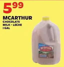 Sedano's McArthur chocolate milk offer