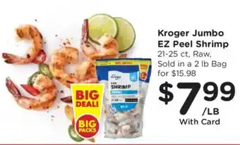 Kroger Kroger jumbo ez peel shrimp offer