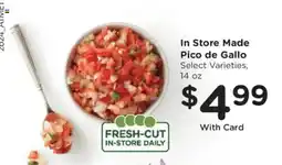 Kroger In Store Made Pico de Gallo offer