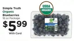 Kroger Simple Truth Organic Blueberries offer