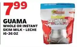 Sedano's Guama whole or instant skim milk - leche offer