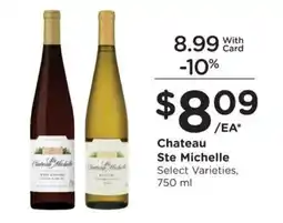 Kroger Chateau Ste Michelle Select Varieties offer