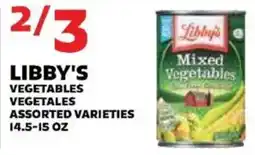 Sedano's Libby's Mixed Vegetables offer