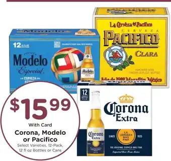 Kroger Corona, Modelo or Pacifico offer