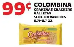 Sedano's Colombina Crakenas Crackers offer
