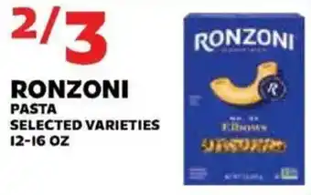 Sedano's Ronzoni pasta offer