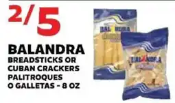 Sedano's Balandra breadsticks or cuban crackers offer