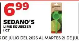 Sedano's Sedano's lime squeezer offer