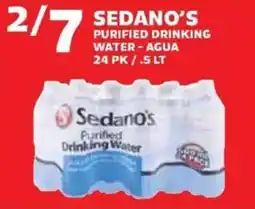 Sedano's Sedano's purified drinking water offer
