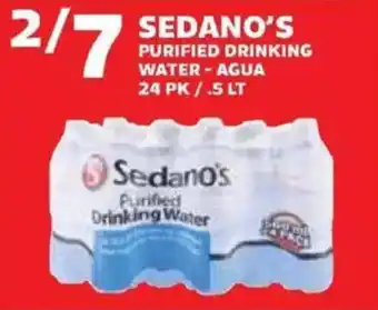 Sedano's Sedano's purified drinking water offer