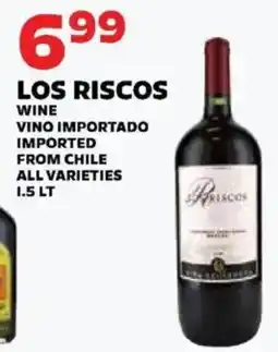 Sedano's Los Riscos wine offer
