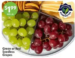 Homeland Market Green or Red Seedless Grapes offer