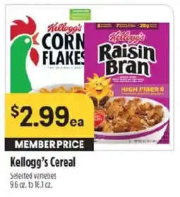 Raley's Kellogg's Cereal offer