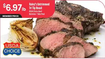 Raley's Raley's Untrimmed Tri Tip Roast offer