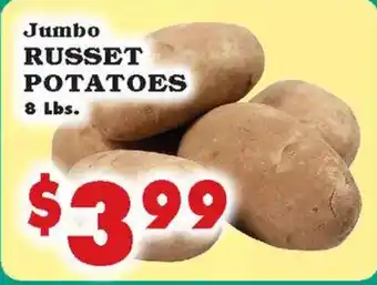 Jumbo Russet Potatoes