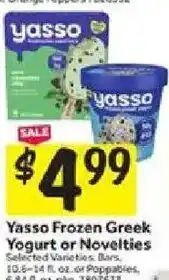 Stop&Shop Yasso Frozen Greek Yogurt or Novelties offer
