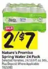 Stop&Shop Nature's Promise Spring Water offer