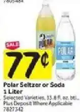 Stop&Shop Polar Seltzer or Soda offer