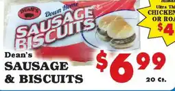 Foodland Dean's sausage & biscuits offer
