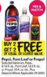Stop&Shop Pepsi, Pure Leaf or Propel offer