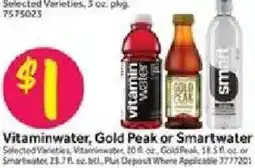 Stop&Shop Vitaminwater, Gold Peak or Smartwater offer
