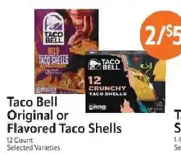 Homeland Market Taco Bell Original or Flavored Taco Shells offer