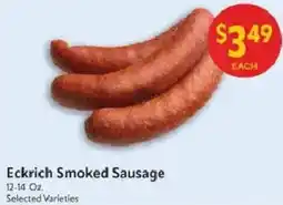 Homeland Market Eckrich Smoked Sausage offer