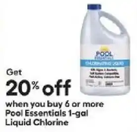 Lowe's Pool Essentials Liquid Chlorine offer