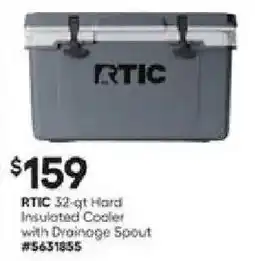 Lowe's Rtic 32-qt hard insulated cooler with drainage spout offer