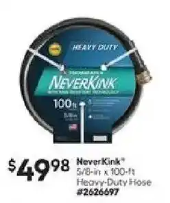Lowe's Neverkink heavy-duty hose offer