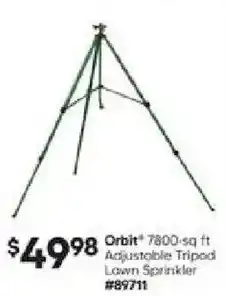 Lowe's Orbit adjustable tripod lawn sprinkler offer