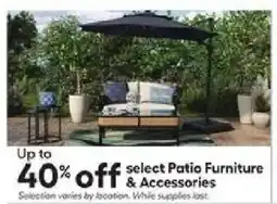 Lowe's select Patio Furniture & Accessories offer