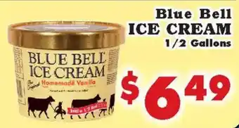 Foodland Blue Bell ice cream offer