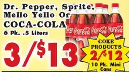 Foodland Dr. Pepper, Sprite, Mello Yello or Coca-Cola offer