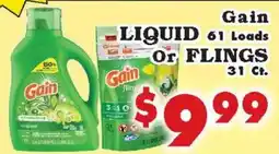 Foodland Gain liquid or flings offer