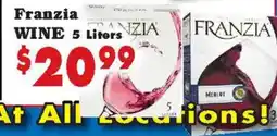 Foodland Franzia wine offer