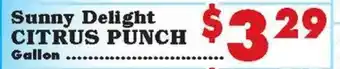 Foodland Sunny Delight citrus punch offer