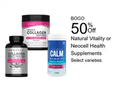 Walgreens Natural Vitality or Neocell Health Supplements offer