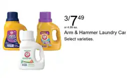 Walgreens Arm & Hammer Laundry Car offer