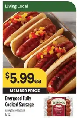 Raley's Evergood Fully Cooked Sausage offer