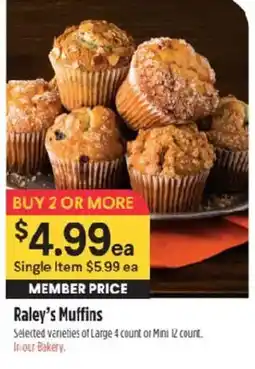 Raley's Raley's Muffins offer
