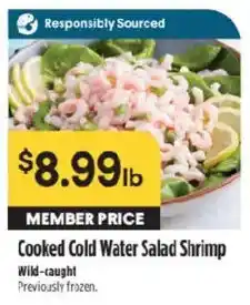Raley's Cooked Cold Water Salad Shrimp offer