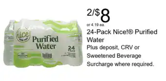 Walgreens Nice! Purified Water offer