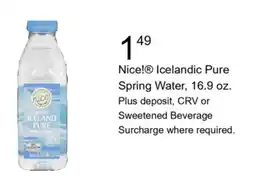 Walgreens Nice!® iceland pure spring water offer