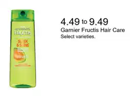 Walgreens Garnier Fructis Hair Care offer