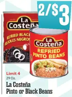 Market Basket La Costeña Pinto or Black Beans offer