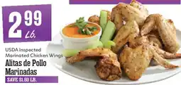 Market Basket Usda inspected marinated chicken wings offer