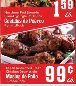 Market Basket Northern Fed Bone-In Country Style Pork Ribs offer
