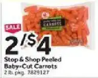 Stop&Shop Stop & Shop Peeled Baby-Cut Carrots offer