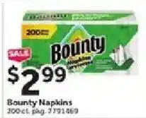 Stop&Shop Bounty Napkins offer